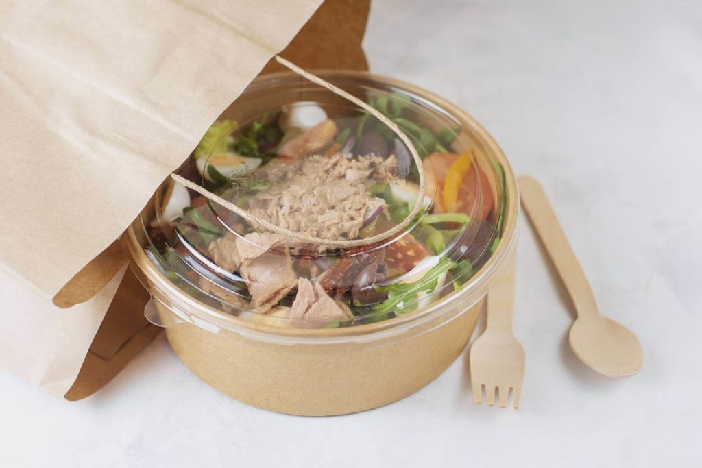 boite salade kraft emballage restauration