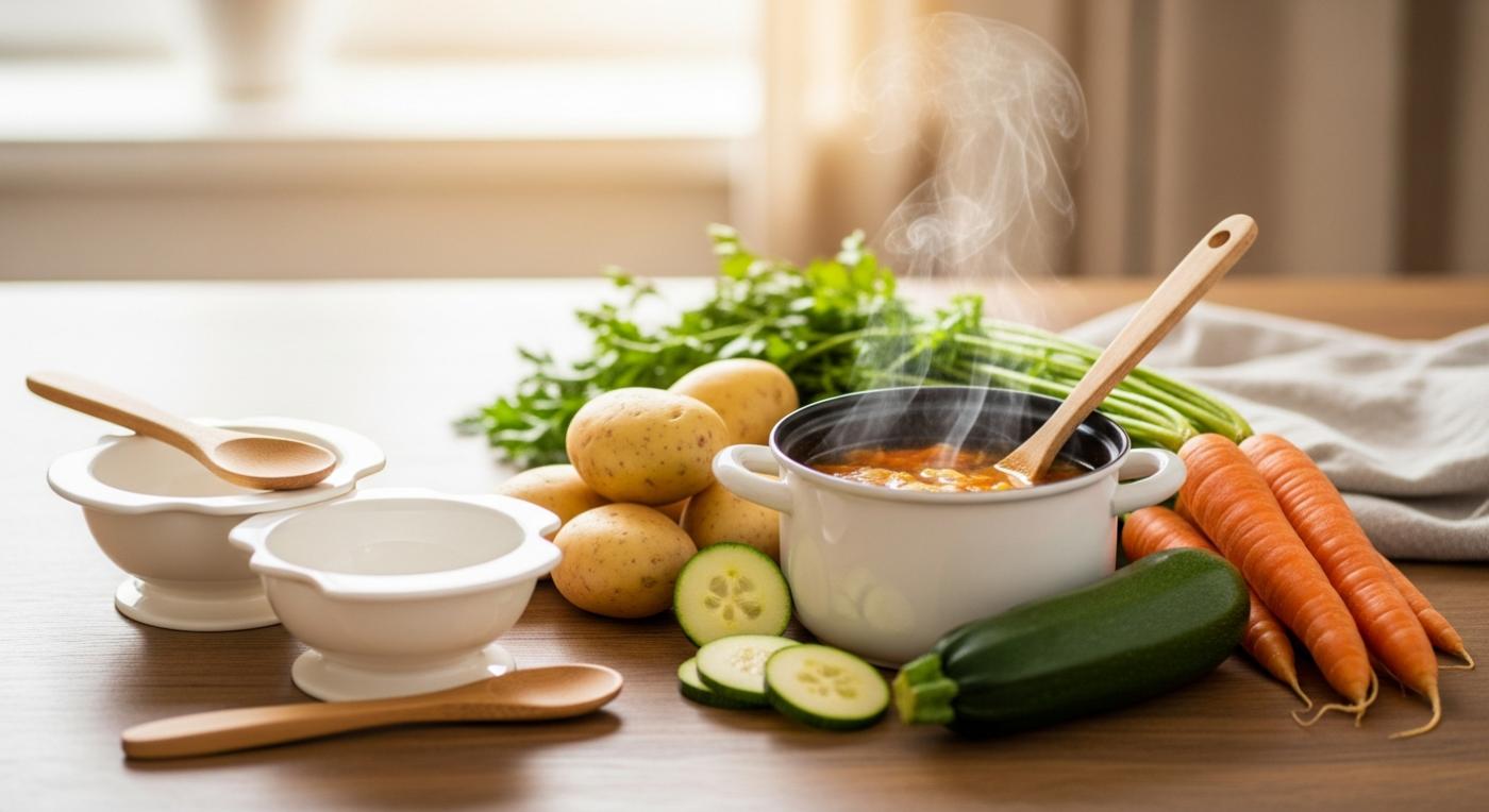 Comment préparer une soupe bébé sans sel ni additifs avec des ingrédients du quotidien ?