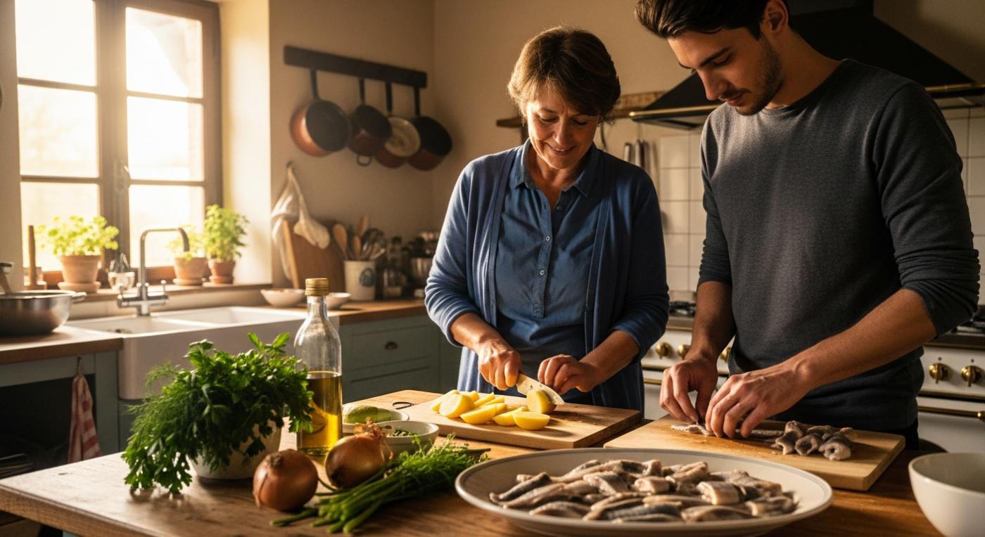 La vraie recette de la salade de hareng et pomme de terre à la française