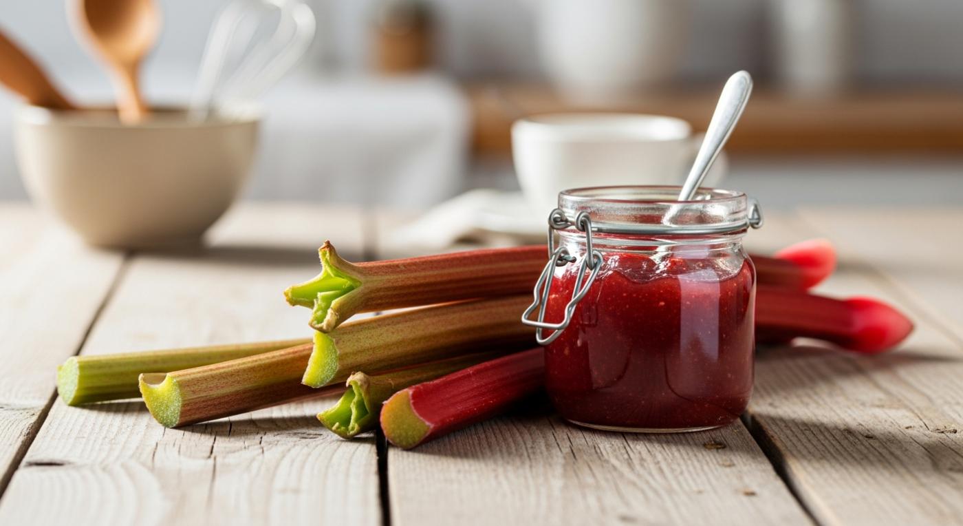 La recette de confiture de rhubarbe qui réconcilie tout le monde avec ce légume